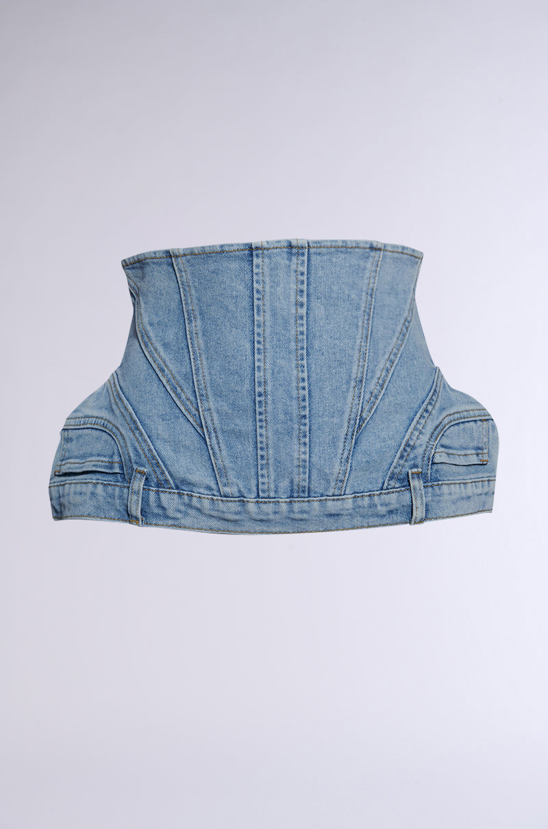 IYKYK DENIM PANT DETAIL BELT