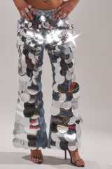 CHECK IT OUT SEQUIN DENIM PANT