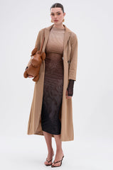 AFTER HOURS LIQUID VELVET TRENCH