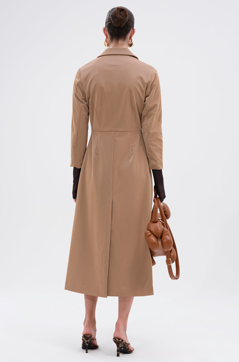 AFTER HOURS LIQUID VELVET TRENCH