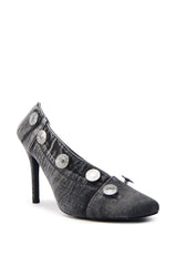 AZALEA WANG EBRIMA DENIM STILETTO PUMP