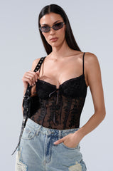 GOT YOUR ATTENTION LACE BODYSUIT