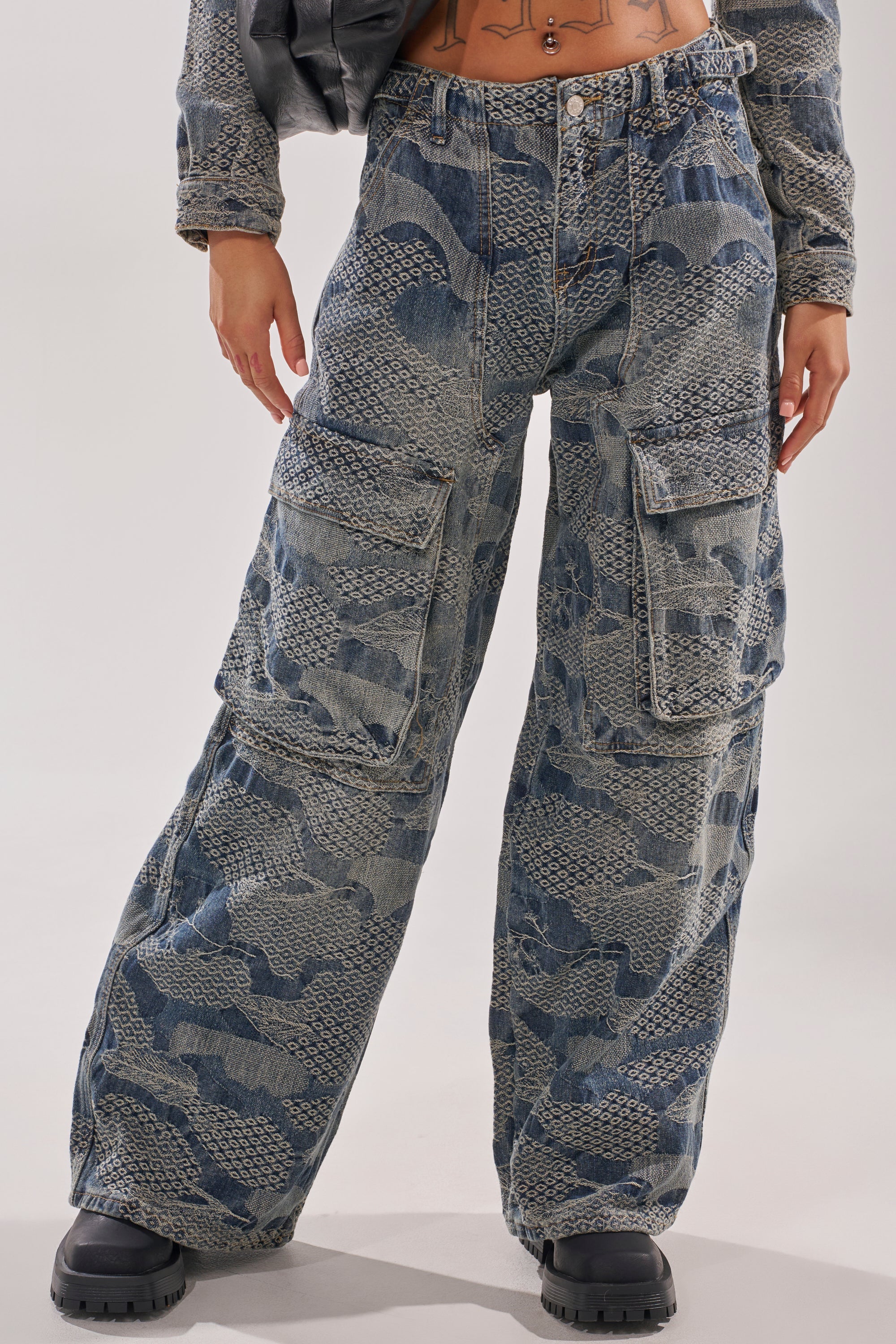 I THINK YOU WANNA KNOW DENIM CARGO PANT