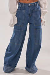 BE MINE STRIPE DENIM