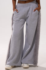 LUXE FUR JOGGER IN GREY