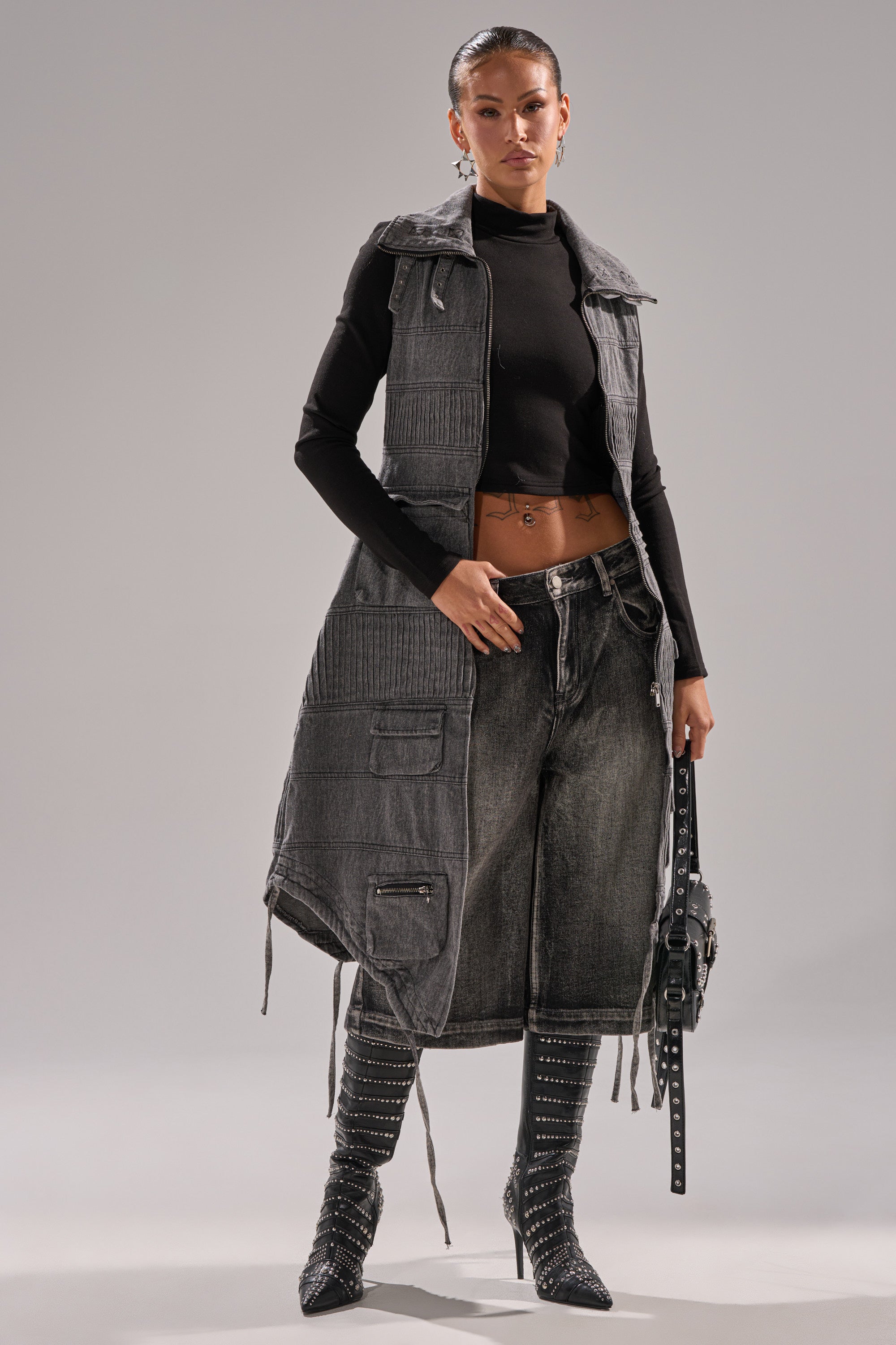 KEEP YOU WAITING DENIM VEST