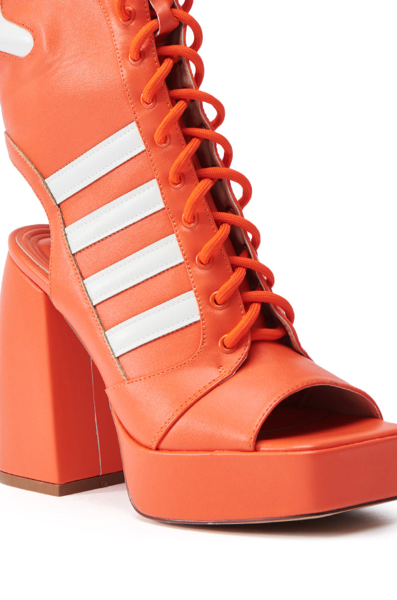 AZALEA WANG PAMINA ORANGE CHUNKY SANDAL
