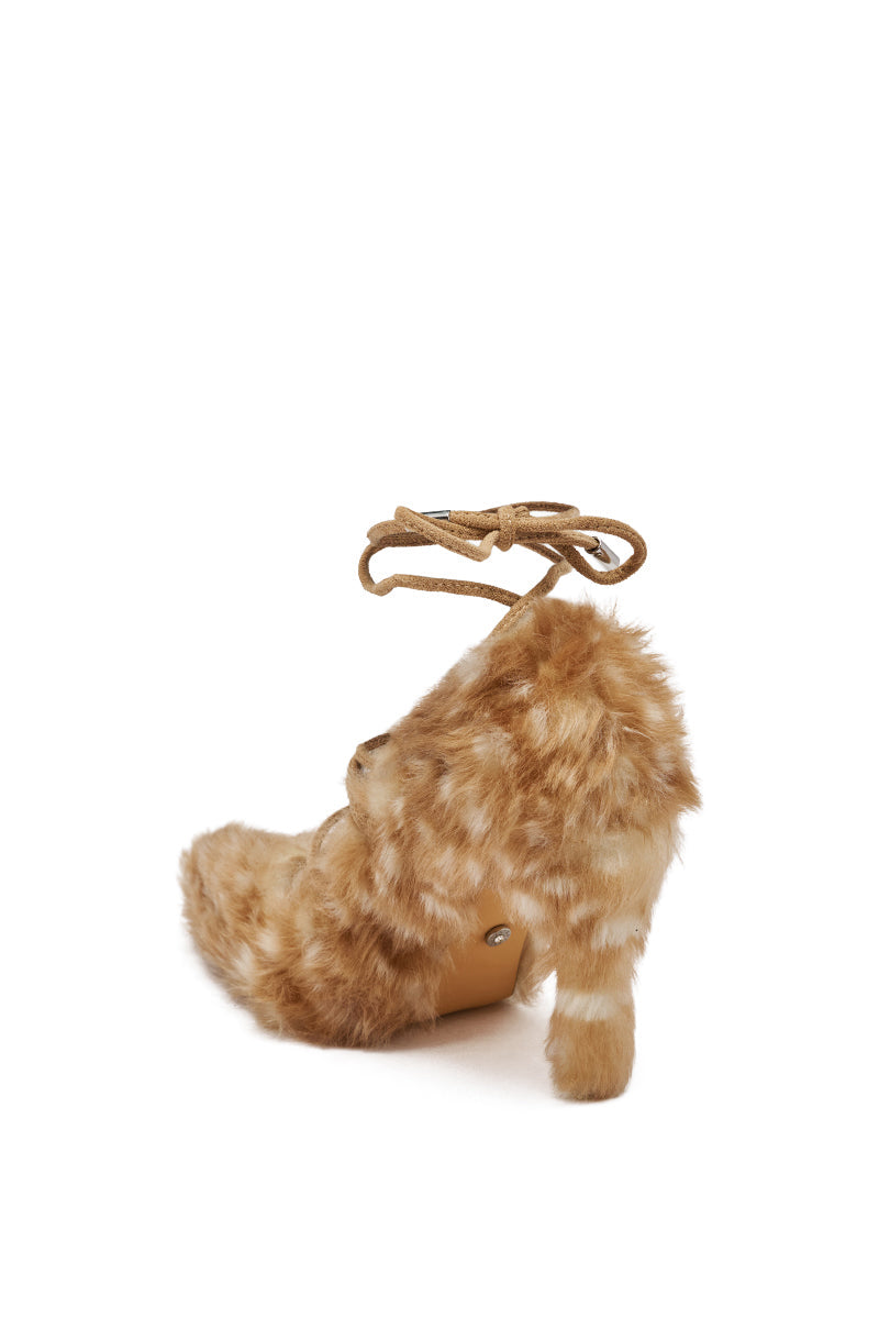 AZALEA WANG PAULHINO SNOW LEOPARD STRAPPY PUMP