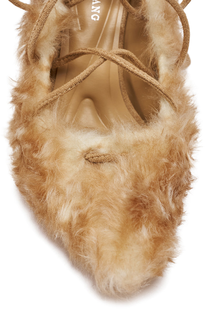 AZALEA WANG PAULHINO SNOW LEOPARD STRAPPY PUMP