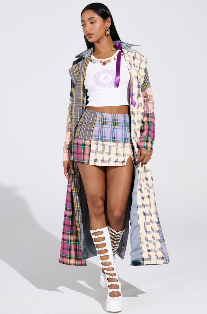 LOGAN PATCHWORK TRENCH