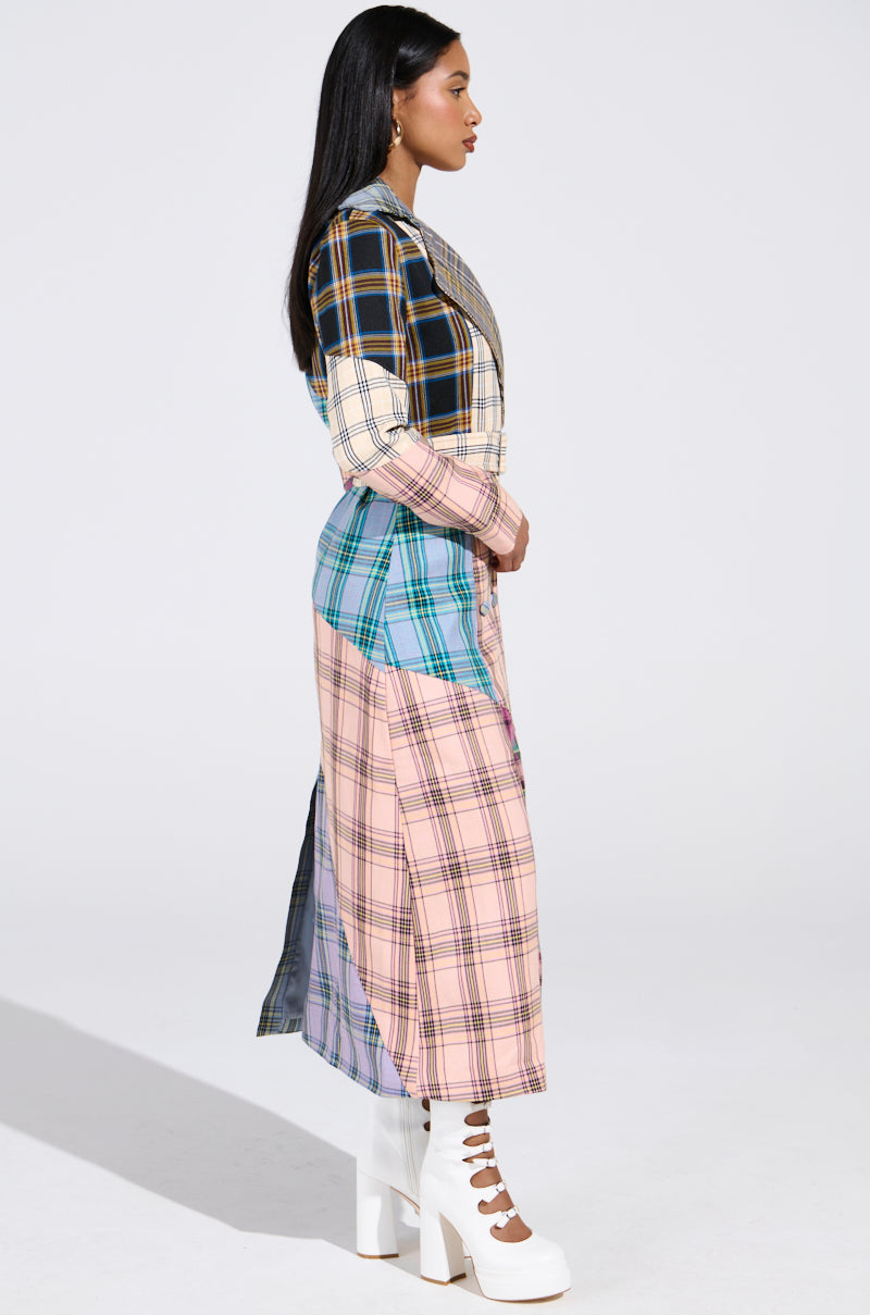 LOGAN PATCHWORK TRENCH