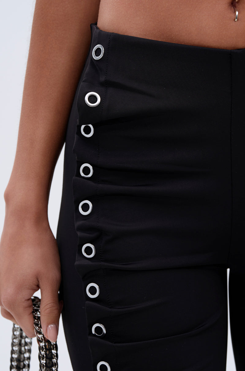 GROMMET DETAIL RUCHED PANT