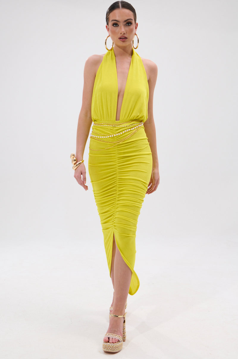 TIMELESS MESH HALTER NECK BODYSUIT