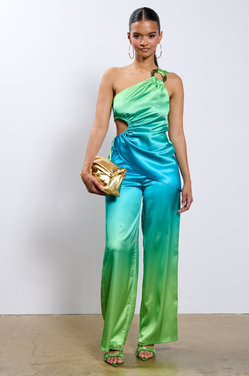 AZALEA WANG SEGIO GREEN EMBELLISHED SANDAL